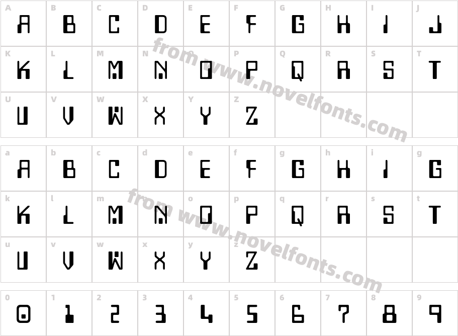 ATComputerCharacter Map