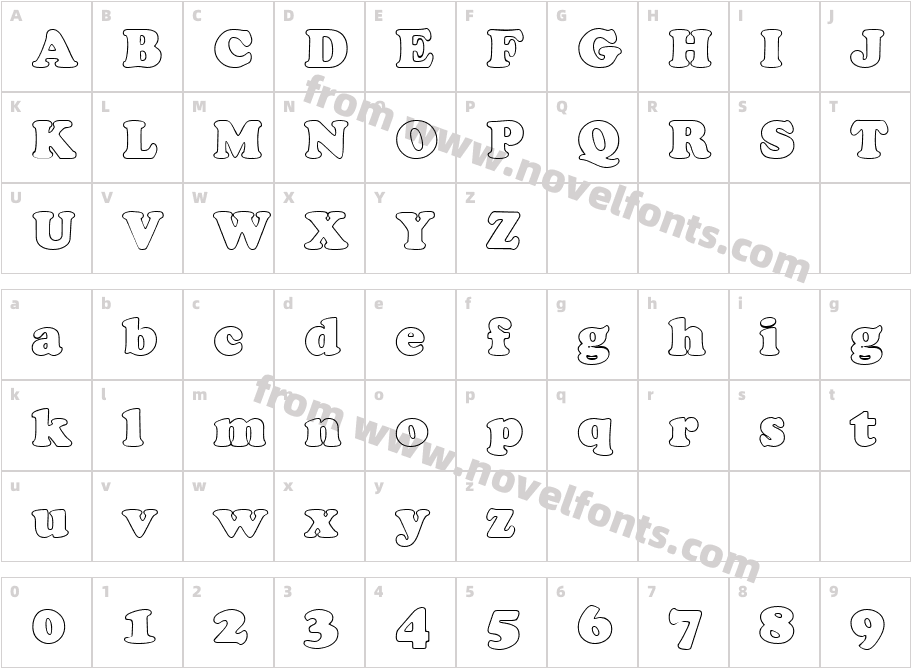 Cookie HollowCharacter Map