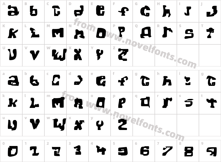 JopeCharacter Map