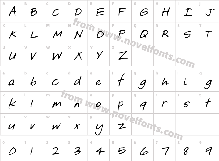 JoshsHand-PlainCharacter Map