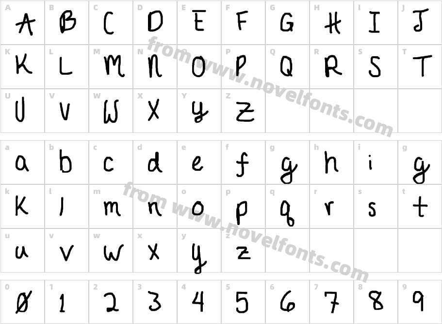 JournalEB CondensedCharacter Map