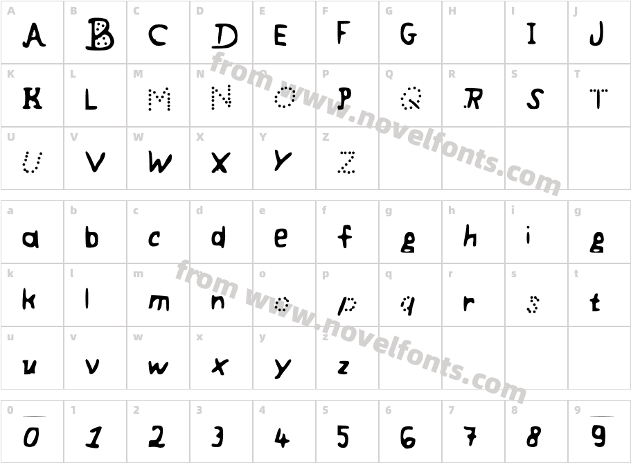 Cooly_FontCharacter Map