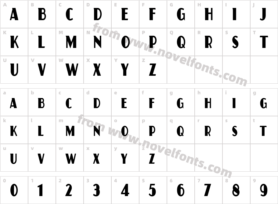 Juanita Condensed ITCCharacter Map