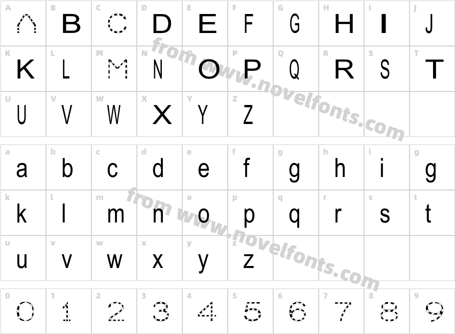 JuliaSoft Special Font W2Character Map