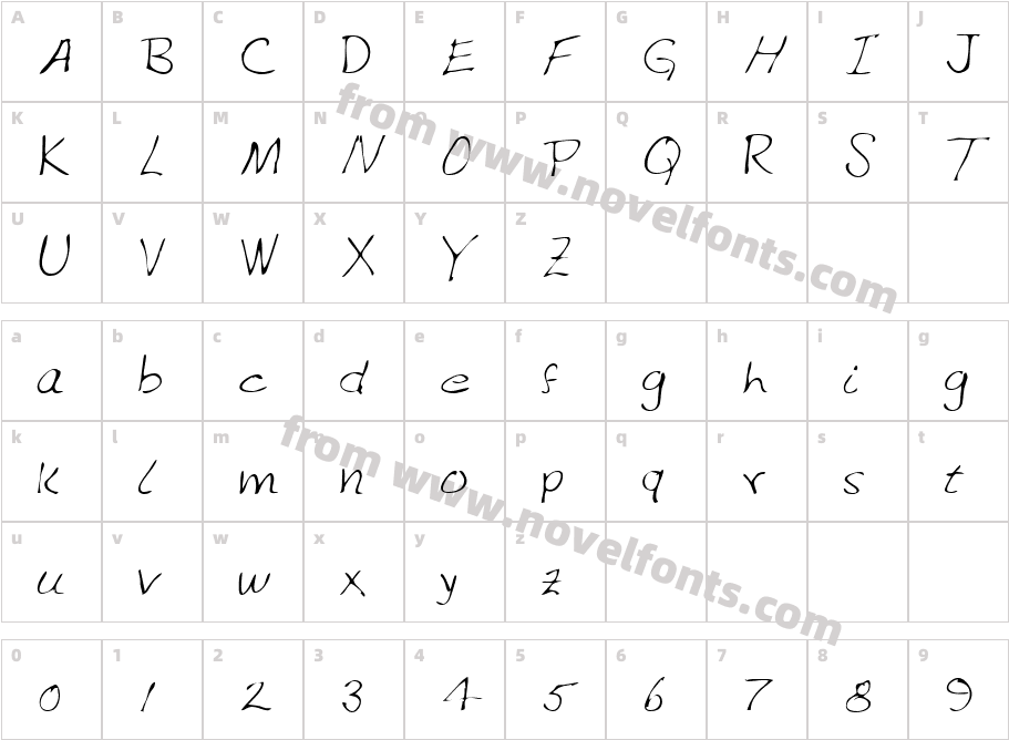 JulianasHand-PlainCharacter Map