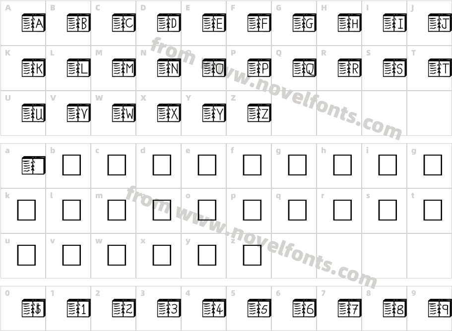 Jumble BookCharacter Map