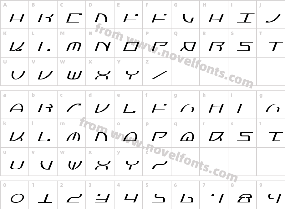 Jumptroops Light ItalicCharacter Map