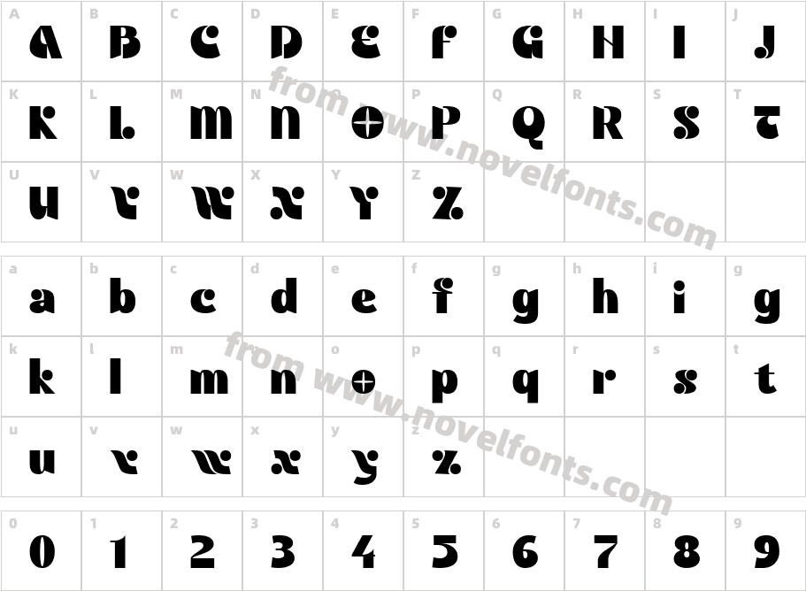 ATNOMBRA DEMOCharacter Map