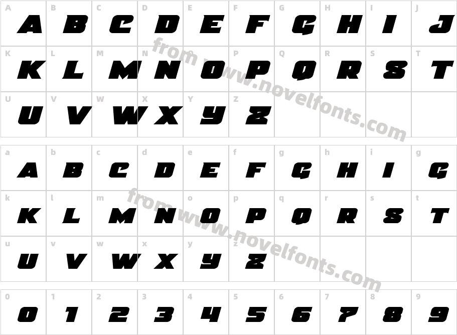 Justice ExpandedCharacter Map