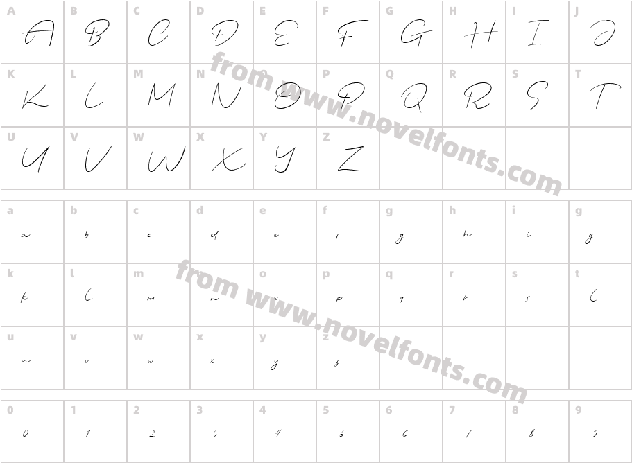 Justmine DemoCharacter Map