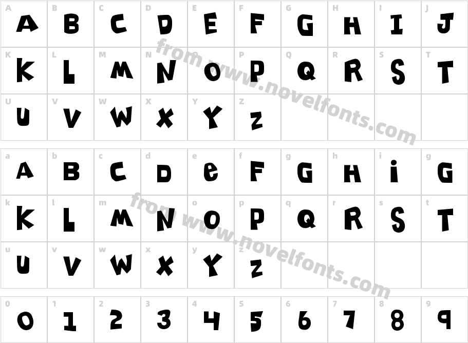 K26ClippitySnippityCharacter Map