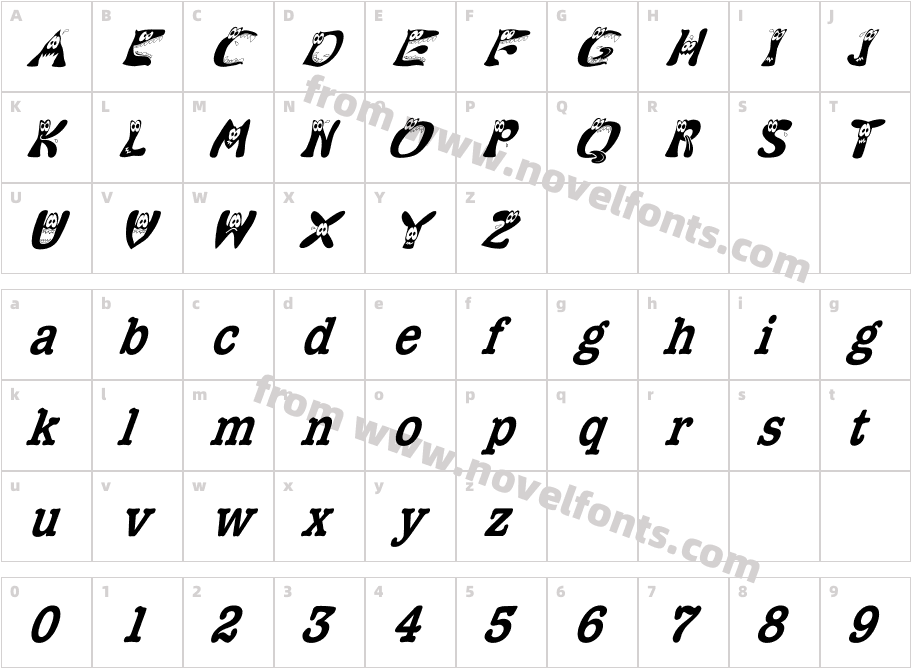 KAMonsterSmirkCharacter Map