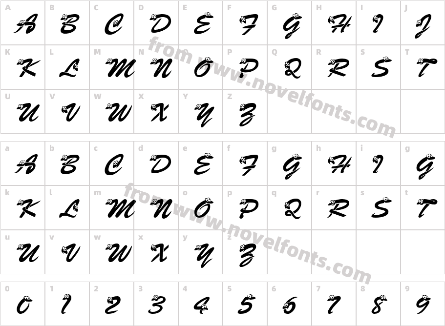 KASnakeCharacter Map