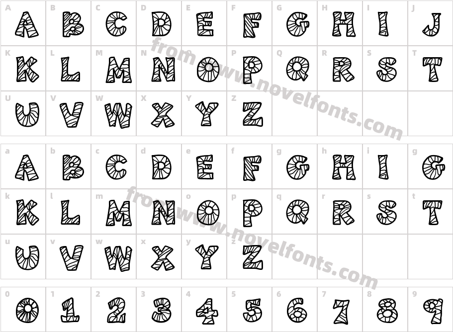 KB3SpiderPatchCharacter Map