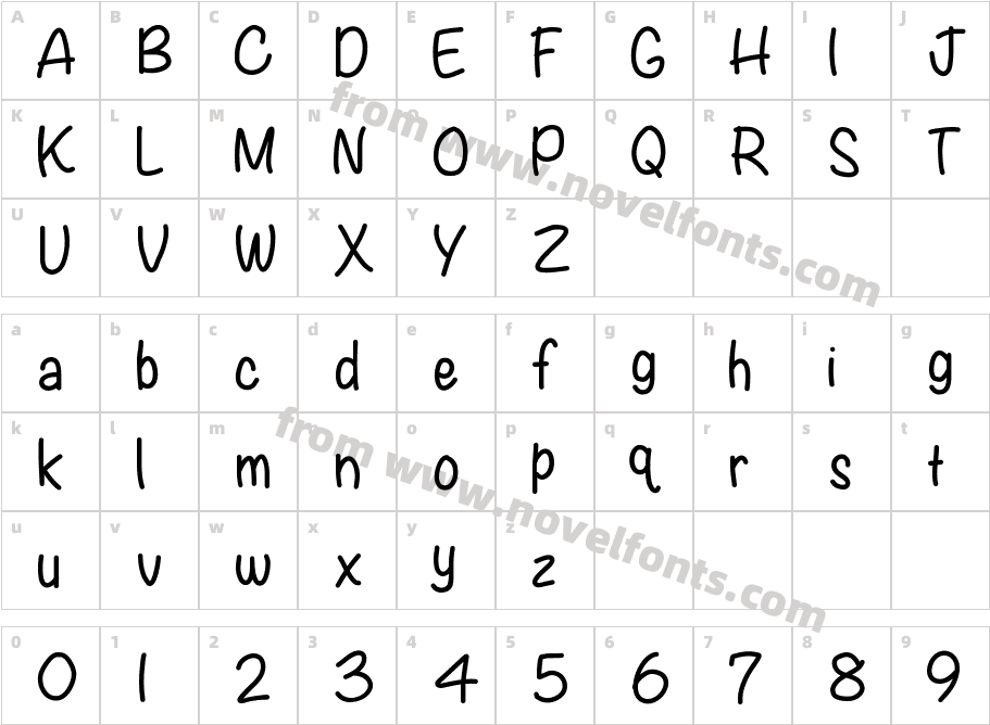 KBWritersBlockCharacter Map