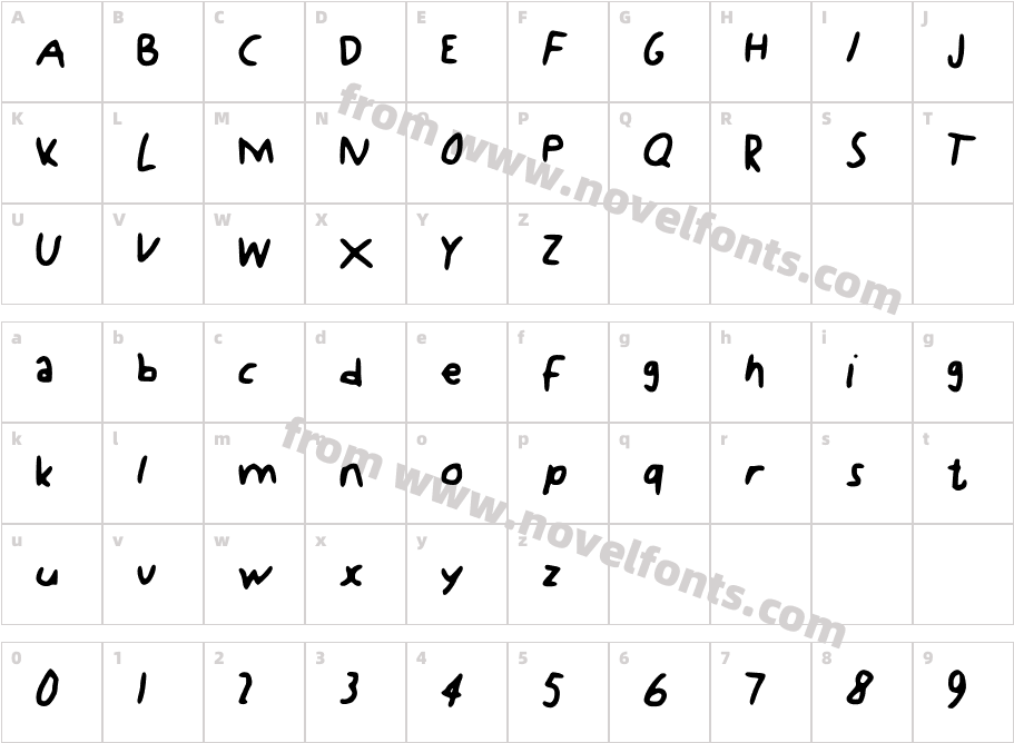 KDGCharacter Map