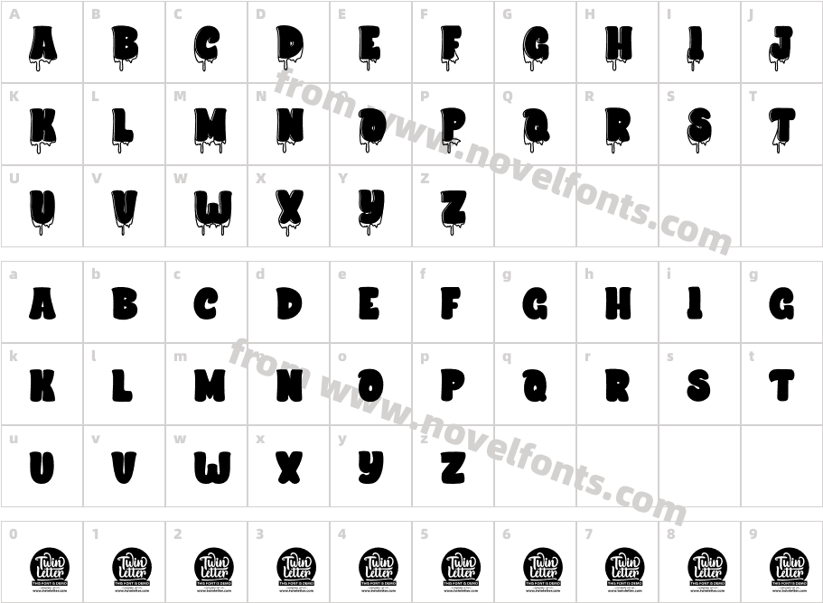 KEWAY Personal UseCharacter Map