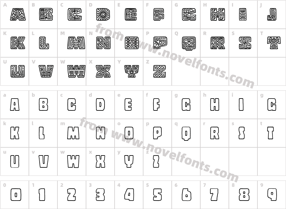 Copal DecoratedCharacter Map