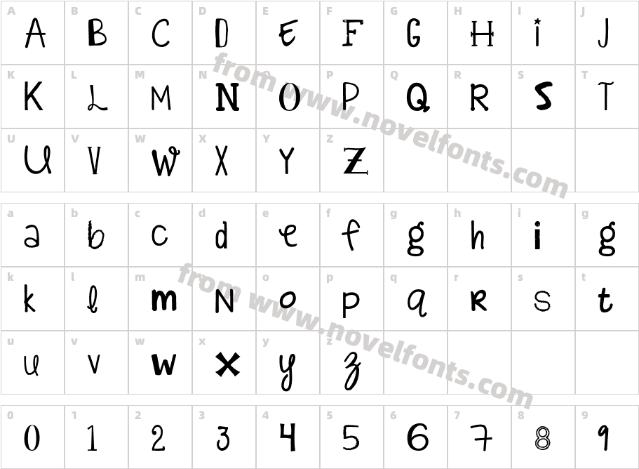 KGAlphabetRegurgitationCharacter Map