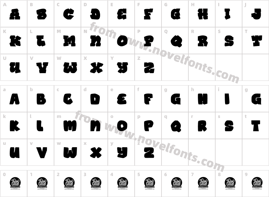 KHIWU Bold  Personal UseCharacter Map