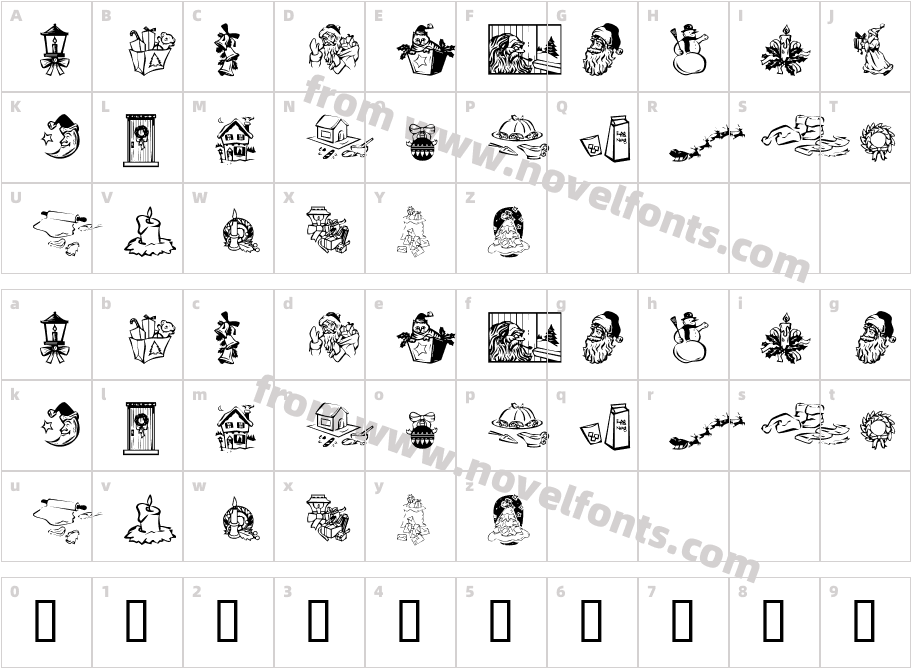 KR Christmas Dings 2004 ThreeCharacter Map