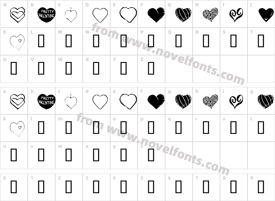 KR HeartfeltCharacter Map