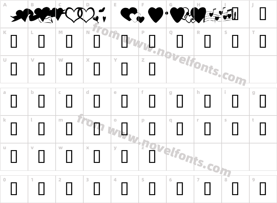 KR Hearts AlongCharacter Map