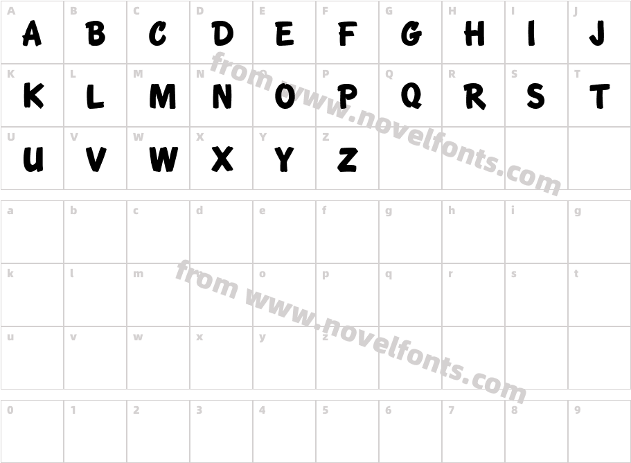 KTF-RoadbrushCharacter Map