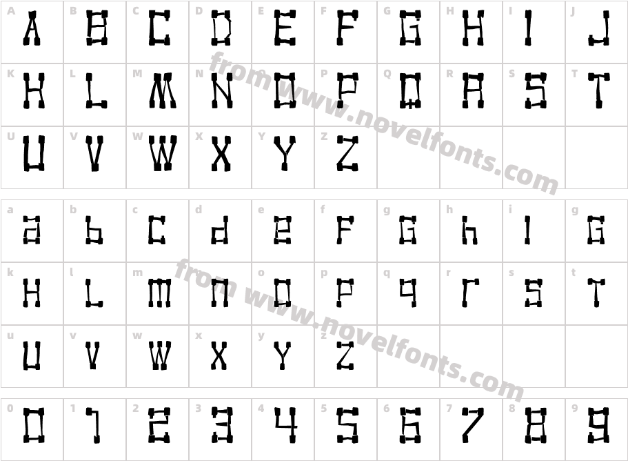 KVADRO RANDOMCharacter Map