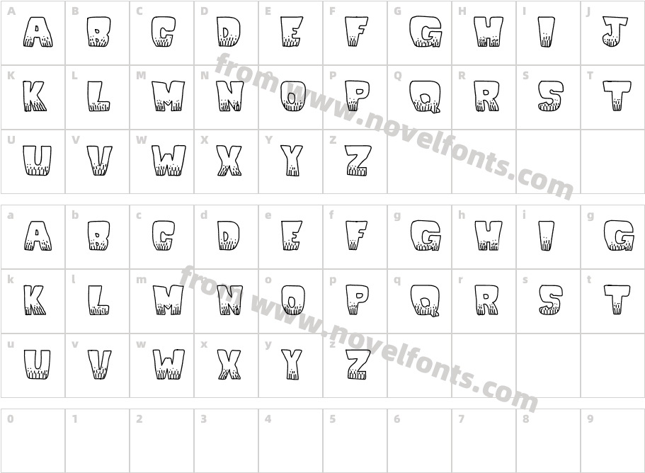 KaBlooie!Character Map