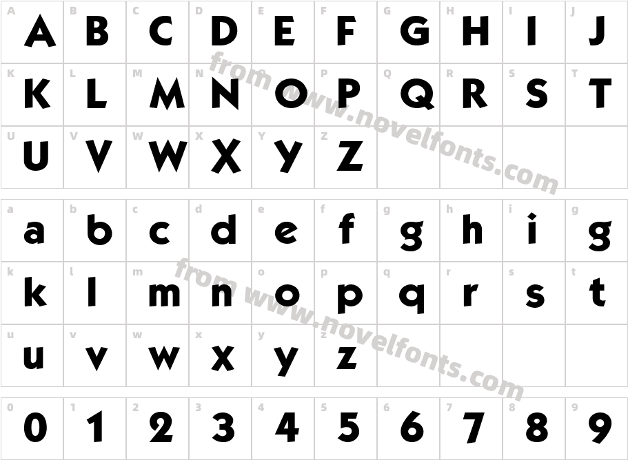 Kabel Bd-NormalCharacter Map