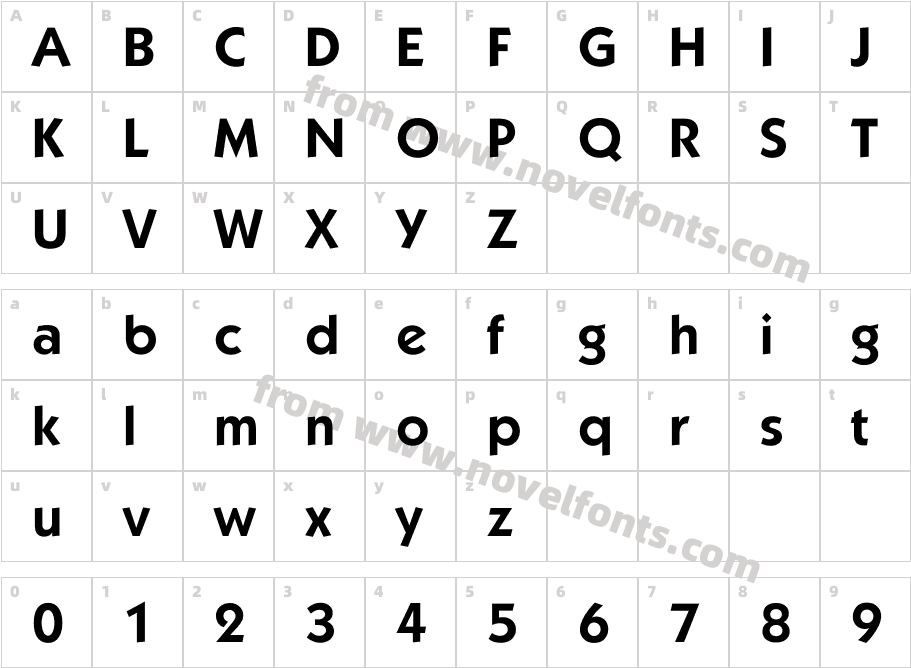 Kabel-DemiBoldCharacter Map