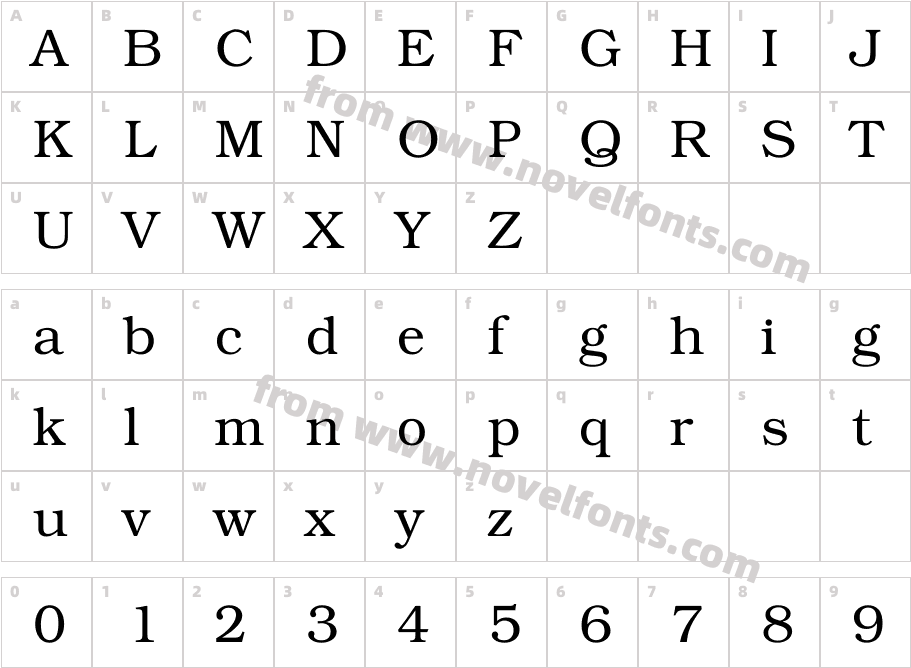 KacstDecorativeCharacter Map