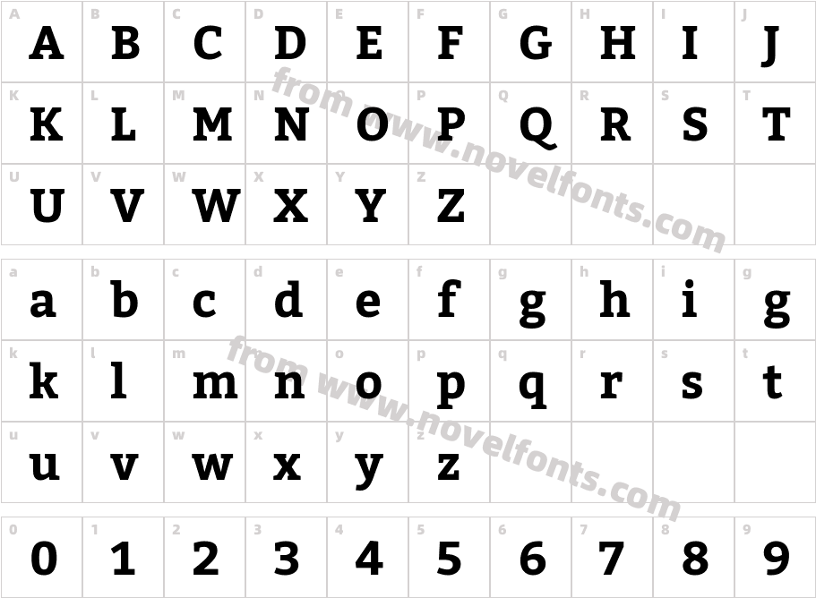 Kadwa BoldCharacter Map