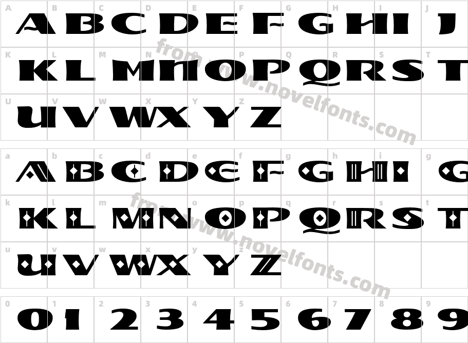 KahanaITCStdCharacter Map