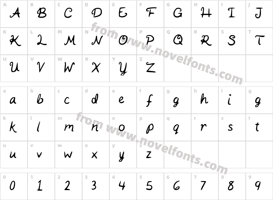 Kait_s_HandwritingCharacter Map