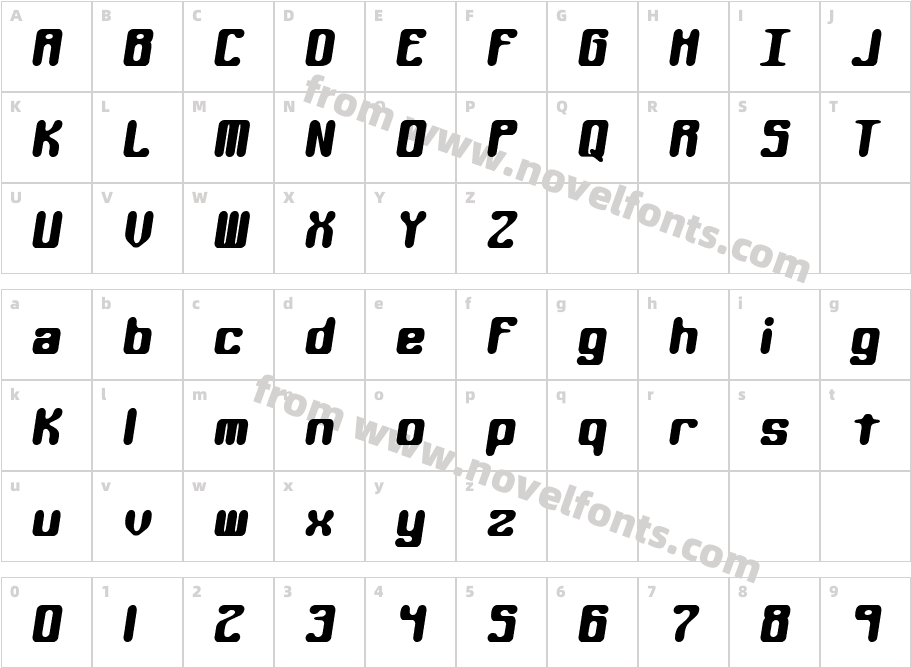 Kaliber Round (BRK)Character Map