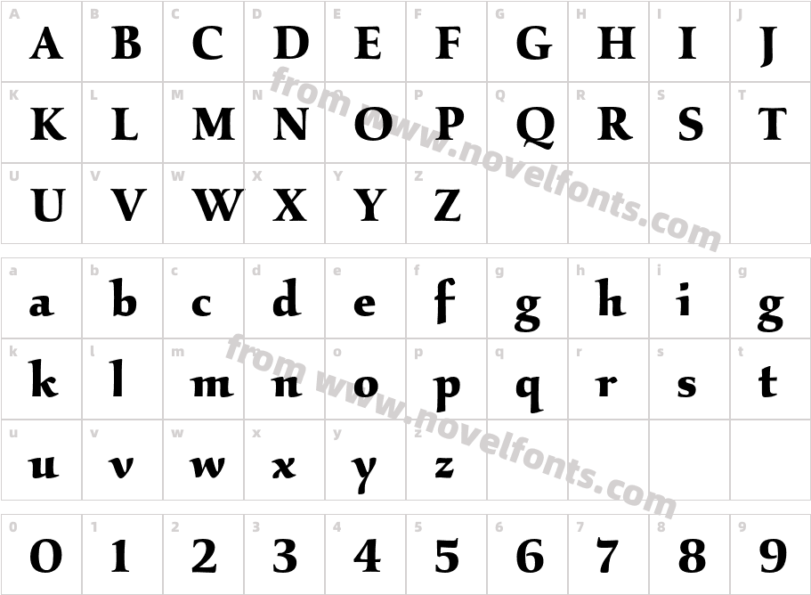 KallosITCStd-BoldCharacter Map