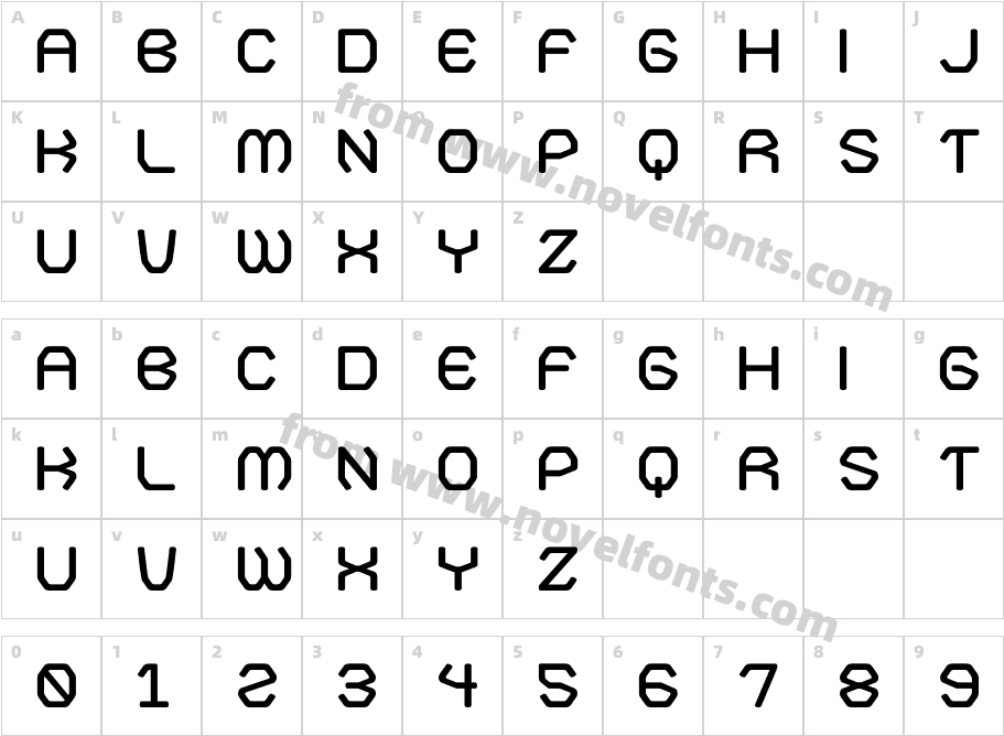 Kamone 7Character Map