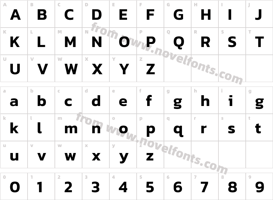 Kanit SemiBoldCharacter Map