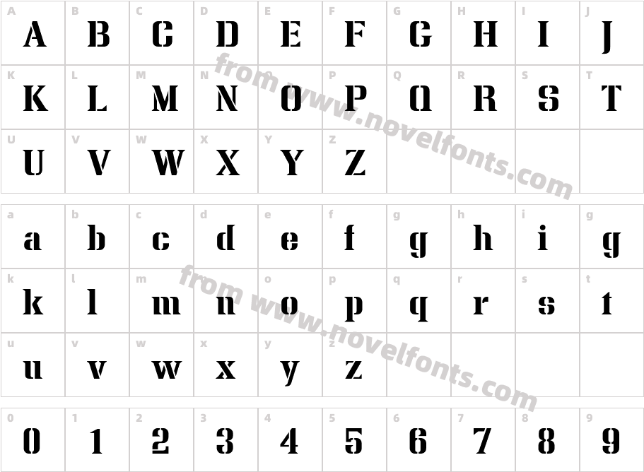 KapitelliaEF-BoldCharacter Map