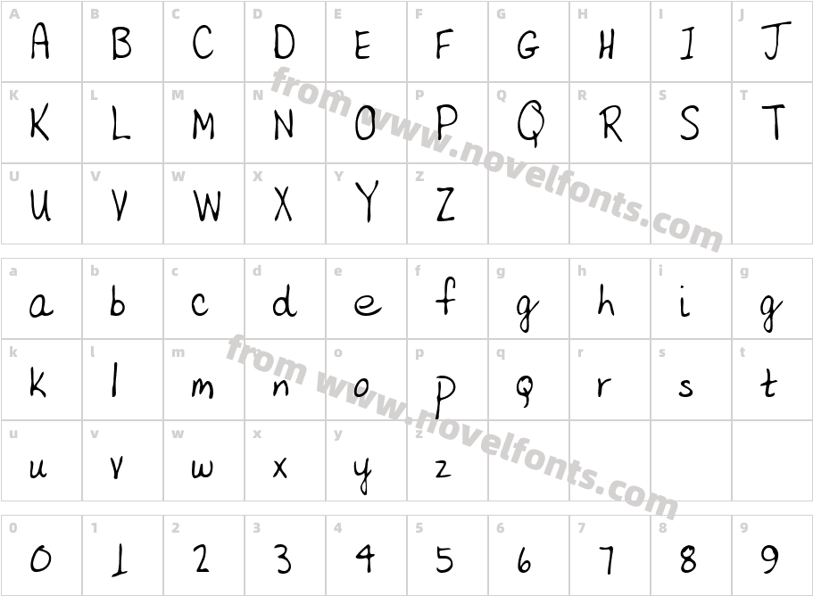 KarensHand-PlainCharacter Map