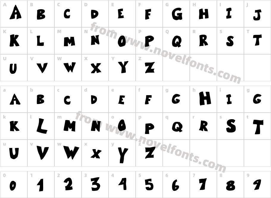 Kartoone SolidCharacter Map