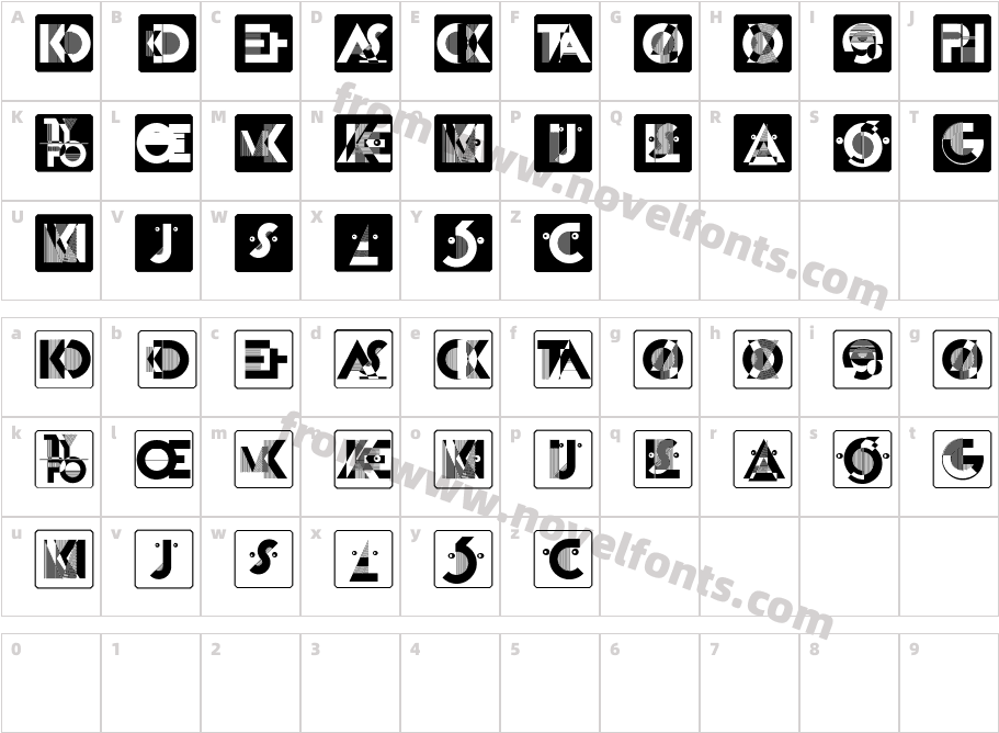 KassandrasMonogrammeCharacter Map