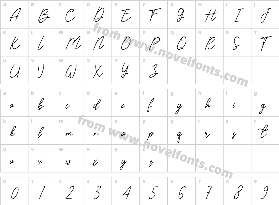 Kasturi RegularCharacter Map