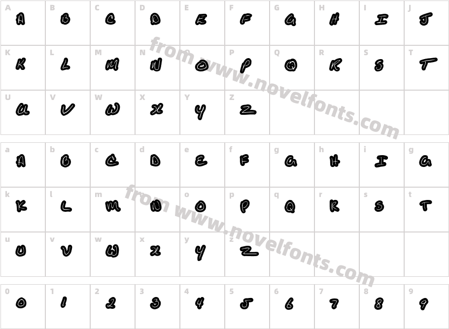 KathleenUppercaseCharacter Map