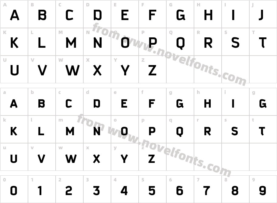 KautivaCaps-BoldCharacter Map