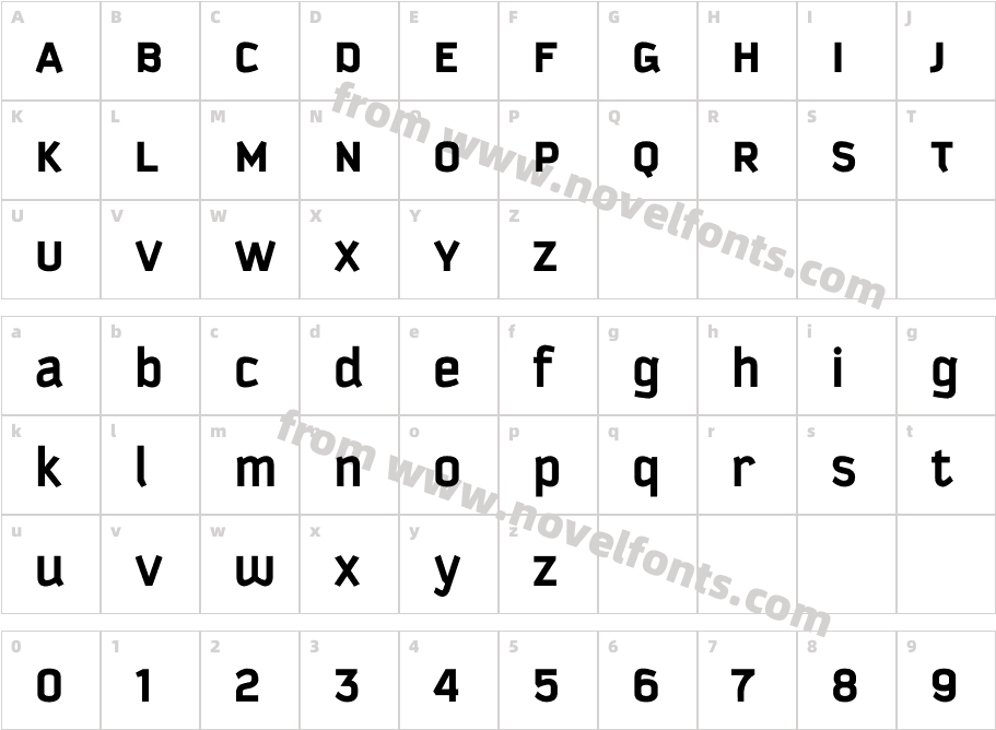 KautivaUni-BoldCharacter Map