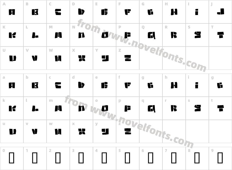 CopycutCharacter Map