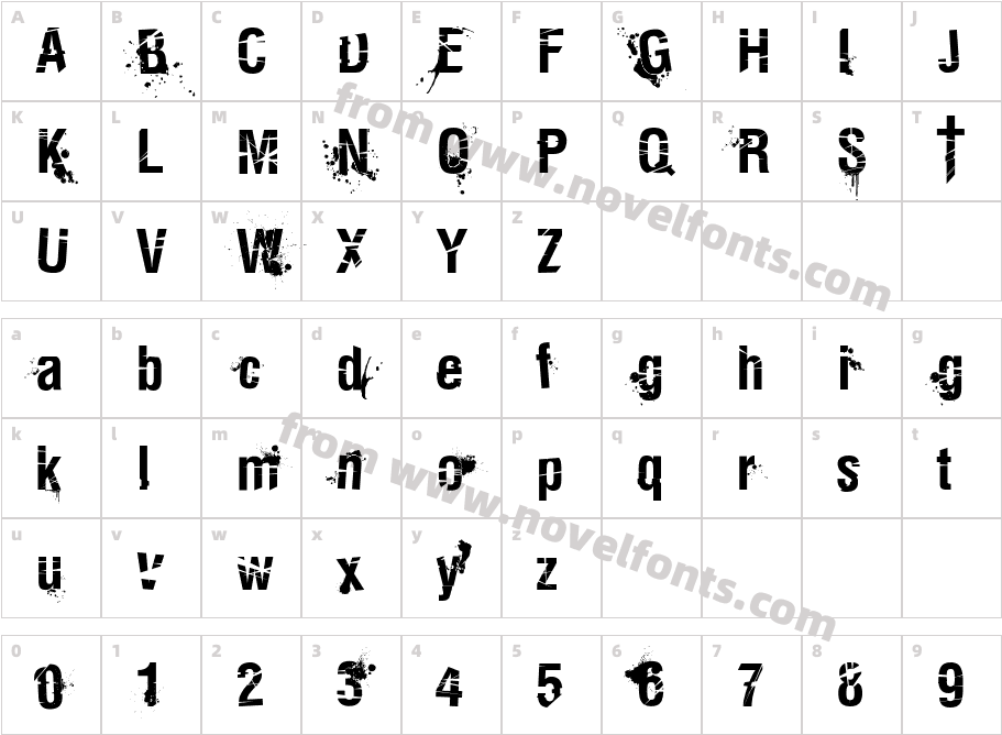 KeetanoKatanaKillBill-BoldCharacter Map